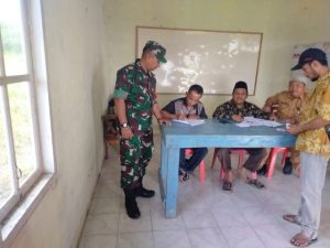 Babinsa Koramil 02 BK Hadiri Pemilihan Ketua RT di Kelurahan Kampung Baru