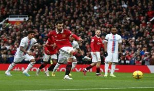 Livescore; Diwarnai Gol Cepat Bruno Fernandes, MU Ungguli Crystal Palace di Babak Pertama