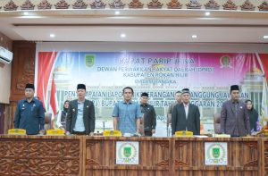 DPRD Rohil Gelar Rapat Paripurna Penyampaian LKPJ Bupati Tahun Anggaran 2022