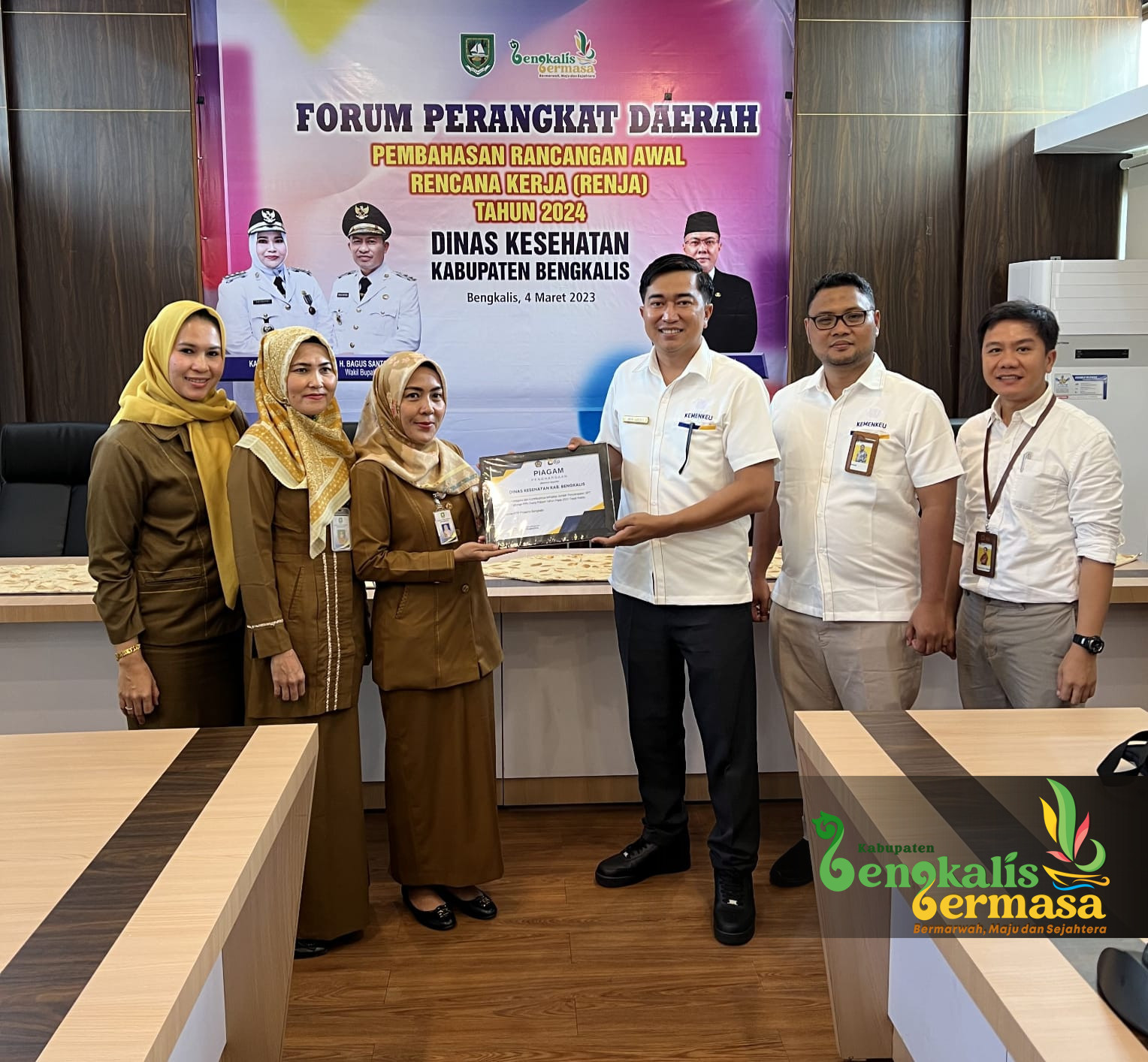 KPP Pratama Bengkalis Beri Penghargaan Pada 3 Satker Terbaik di Kabupaten Bengkalis