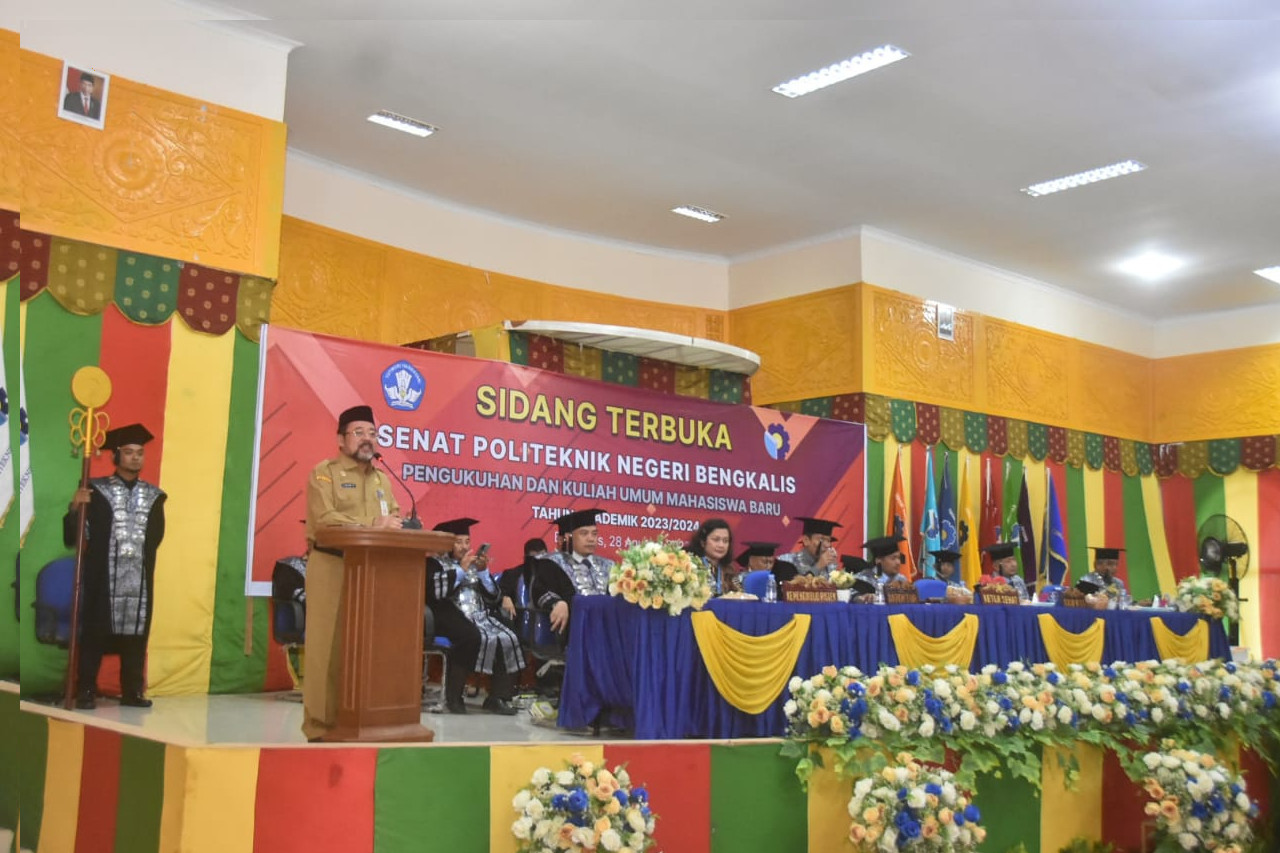 Tahun Ini, Politeknik Bengkalis Kukuhkan 1.058 Mahasiswa Baru