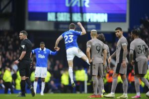 Gol Injury Time Buat Everton Terhindar dari Kekalahan Lawan Tottenham Hotspur