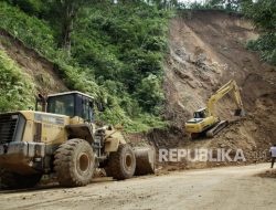 Jalan Nasional Terdampak Longsor di Lumajang