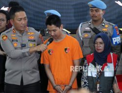Tersangka Armor Toreador Gustifante Dihadirkan Dalam RIlis Kasus KDRT
