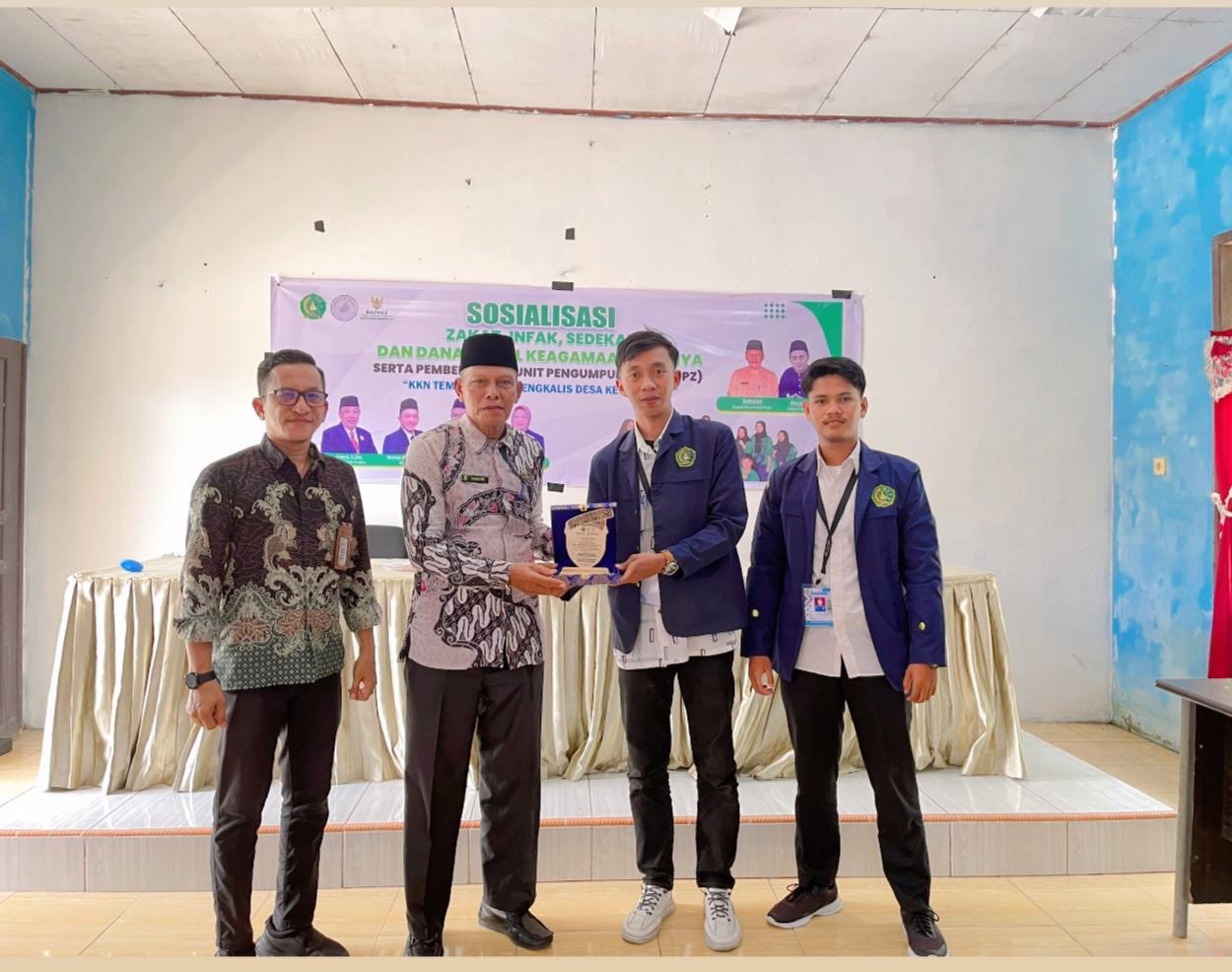 Mahasiswa KKN Tematik 5 STAIN Bengkalis Bersama Baznas Gelar Sosialisasi Zakat, Infaq dan Sedekah