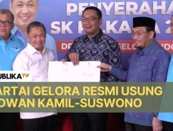 Gelora Resmi Dukung Pasangan Rido di Pilkada Jakarta