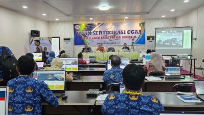 Sebanyak 28 Peserta Pengelola Keuangan BPKAD Bengkalis, Lulus Ujian Sertifikasi CGAA