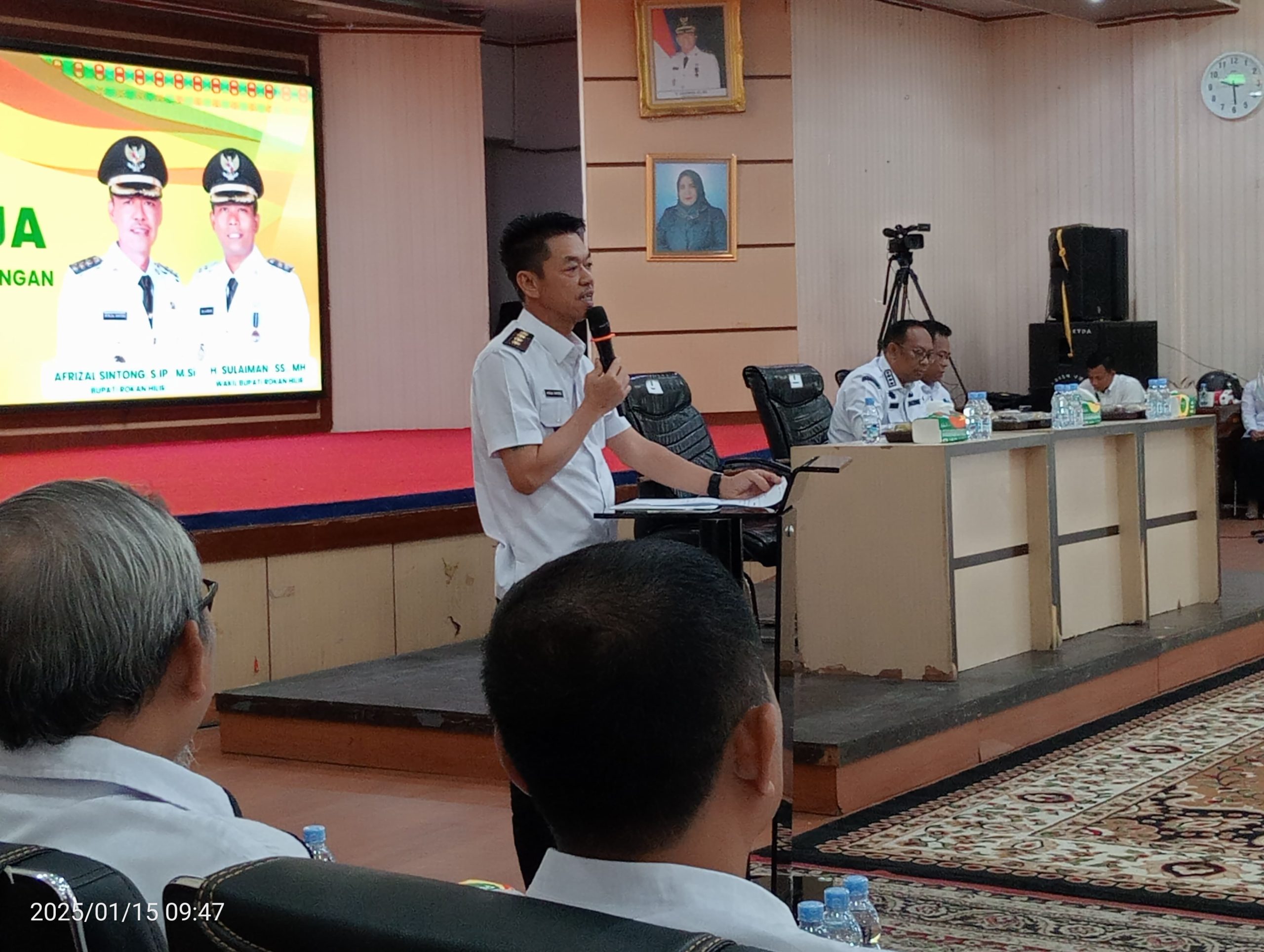 Kunker ke-Rohil, PJ. Gubernur Riau Dr. Rahman Hadi Sampaikan Program Presiden Prabowo