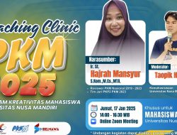 Universitas Nusa Mandiri Gelar Coaching Clinic Program Kreativitas Mahasiswa 2025