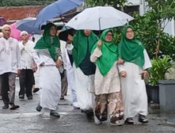 Hujan Rintik Tak Surutkan Peserta Tarhib Ramadhan Masjid Nururrahman