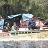 Wabup Bagus Santoso Serahkan Speedboat Ambulance Dusun Terisolir Bagan Benio