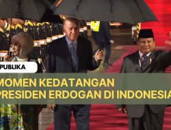 Di Tengah Rintik Hujan, Prabowo Sambut Erdogan