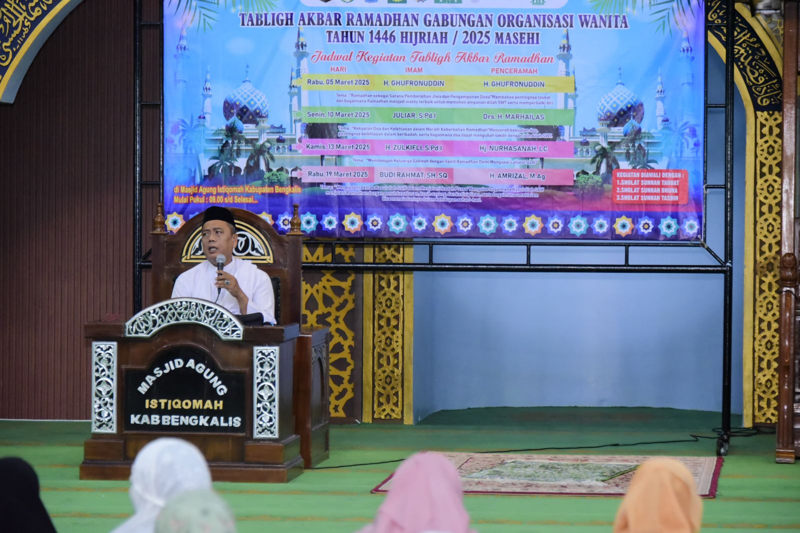 Kolaborasi BKMT dan DWP, Sukses Gelar Tabligh Akbar dan Aksi Berbagi