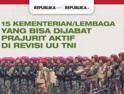 Infografis 15 Kementerian/Lembaga yang Bisa Dijabat Prajurit Aktif Menurut Revisi UU TNI
