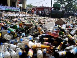 Polrestabes Semarang Musnahkan 3.500 Botol Miras Hasil Operasi Ketupat