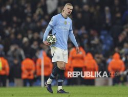 Manchester City Kehilangan Erling Haaland Akibat Cedera Pergelangan Kaki