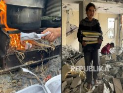 Buku tak Lagi Jadi Bacaan Ilmu, tetapi Bahan Bakar Masak untuk Bertahan Hidup di Gaza