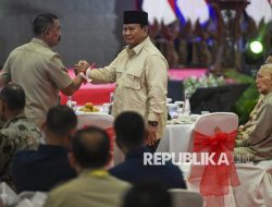Presiden Prabowo Hadiri Halal Bihalal Purnawirawan TNI