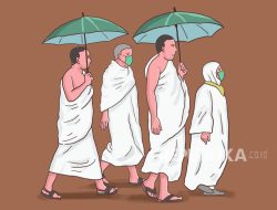 Jaga Kesehatan Jelang Armuzna, Jamaah Lansia Ikut Senam Kebugaran