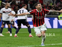 Gimenez dan Pulisic Bawa AC Milan Bangkit Kalahkan Bologna 3-1