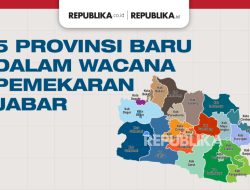 Peta 5 Provinsi Baru dalam Wacana Pemekaran Jabar
