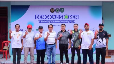Turnamen Bengkalis Open Tennis Beginner Resmi Dibuka, Dorong Lahirnya Atlet Tenis Berkualitas