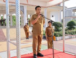 Pimpin Apel Bersama ASN di Lingkungan Pemkab Rohil, Andi Rahman Ingatkan Jangan Bakar Lahan