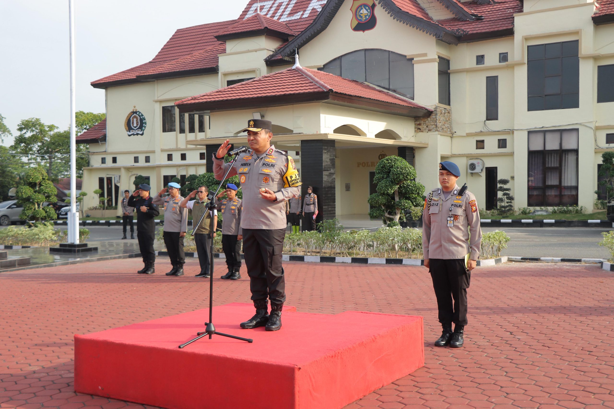Dipimpin Kapolda Riau, Bupati Rohil Hadiri Apel Kesiapsiagaan Penanggulangan Bencana Asap dan Karhutla