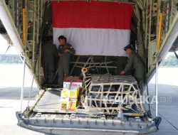 Diinstruksikan Prabowo, Super Hercules Ketiga Berangkat ke Gaza