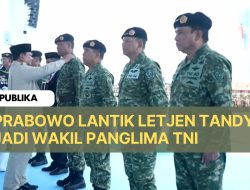 Presiden Prabowo Lantik Letjen Tandyo Jadi Wakil Panglima TNI