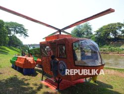 Kreasi Perahu Berbentuk Helikopter Jadi Perhatian Pengunjung Festival Dayung Sispala