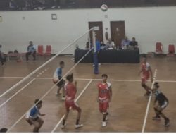 Voli Indoor Putra Kabupaten Bekasi Lolos Semifinal Popda Jabar