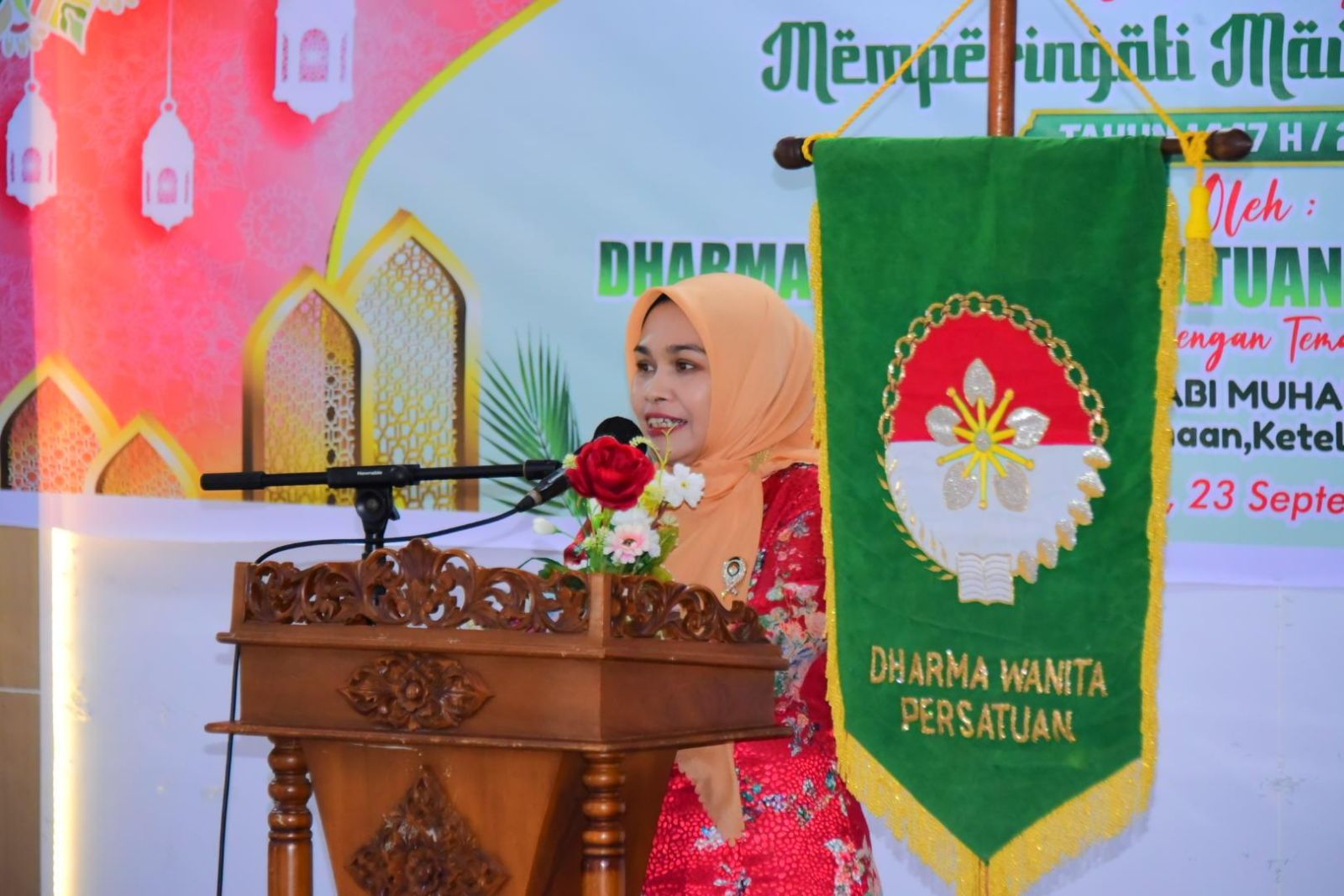 Peringatan Maulid Nabi, DWP Bengkalis Serukan Silaturahmi dan Donasi