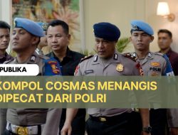 Tangis Kompol Cosmas Usai Dipecat dari Polri