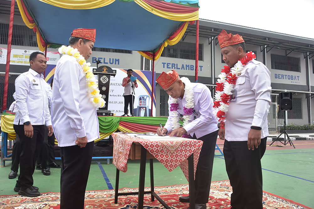 Suasana Haru Iringi Langkah Kriston Napitupulu, Lapas Bengkalis Sambut Pemimpin Baru