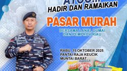 Besok, Lanal Dumai dan Pemprov Riau Gelar Pasar Murah di Pantai Raja Kecik