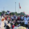 Pekik ‘Free Palestine’ di Patung Kuda, Serukan Hentikan Genosida