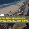 Momen Warga Gaza Menuju Rumah