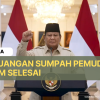Hari Sumpah Pemuda, Prabowo: Perjuangan Belum Selesai